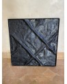 Table basse zellige barette noire pietement fer forgé| Marrakech deco