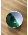 Bol émail vert et blanc 14 cm| Marrakechdeco