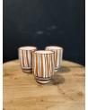 Mug Ronnie à rayures marron & noir
