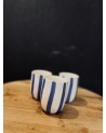 Mug EOS à rayures bleues