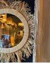 Miroir rond à franges