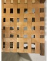 Tabouret de bar en cuir et noyer