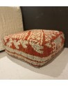 Pouf en laine issus de l'artisanat marocain