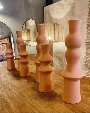 Bougeoir Casablanca en terre cuite très tendance | Marrakechdeco