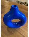 Vase Cylindrique Stucco Xamena bleu