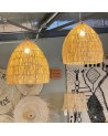 Suspension cloche raphia 50cm x 40cm Sabah