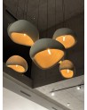 suspension en béton ciré, luminaire en béton ciré, suspension design