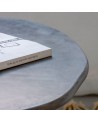 table à manger béton ciré ronde, table organique, table tendance