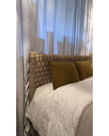 Tête de lit en Doum et Eucalyptus