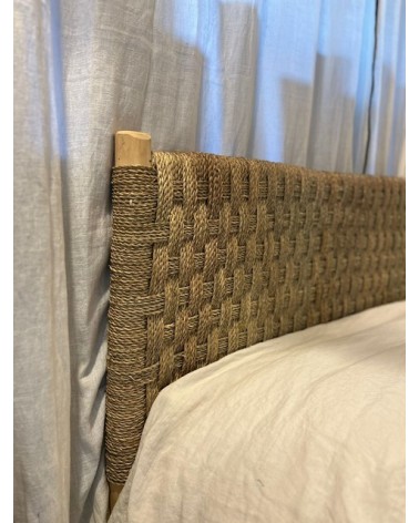 Tête de lit en Doum et Eucalyptus