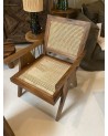 Fauteuil lounge en cannage Portofino
