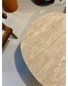 table basse en travertin, table salon, travertin, mobilier travertin