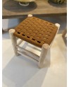 tabouret en bois, tabouret marocain, tabouret chambre, tabouret bas