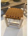 tabouret en bois, tabouret marocain, tabouret chambre, tabouret bas