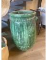 jarre emaillée, jarre marocaine, jarre verte, tamegroute, poterie