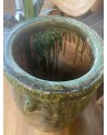 jarre emaillée, jarre marocaine, jarre verte, tamegroute, poterie
