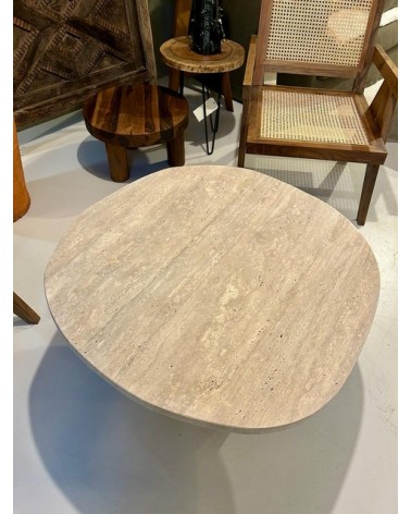 Table en travertin sur mesure
