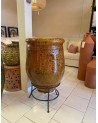 Jarre émaillée ceramique marron jaune Marrakechdeco