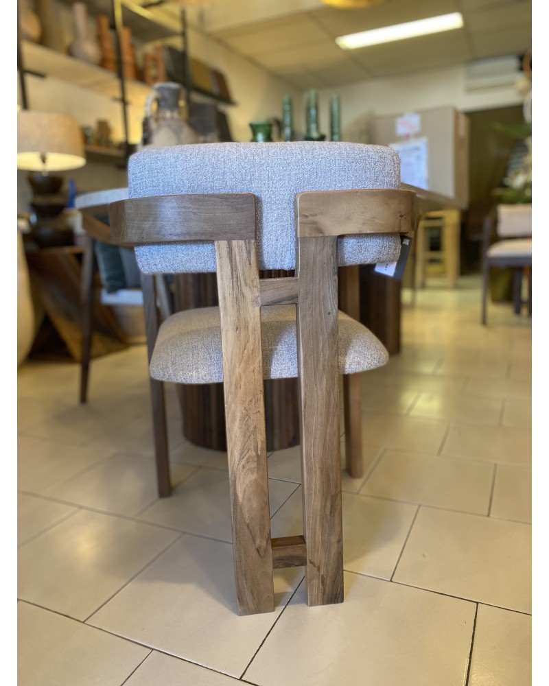 Chaise en bois, chaise design, chaise 3 pieds, chaise salle à manger