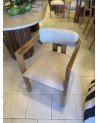 Chaise en bois, chaise design, chaise 3 pieds, chaise salle à manger