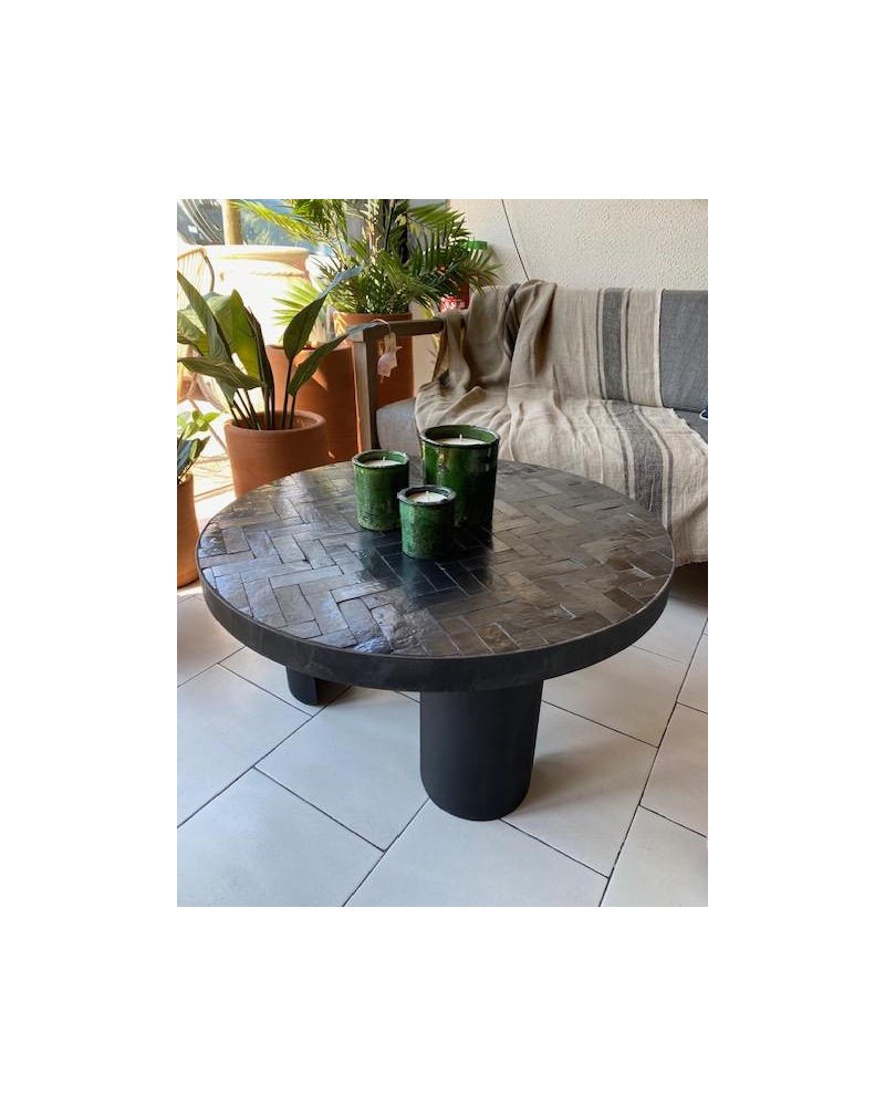 Table basse zellige et métal Es Vedra