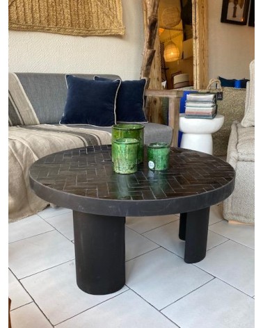 Table basse zellige et métal Es Vedra