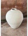 jarre en terre cuite blanche, jarre contemporaine, poterie blanche