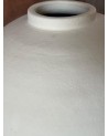 jarre en terre cuite blanche, jarre contemporaine, poterie blanche