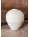 jarre en terre cuite blanche, jarre contemporaine, poterie blanche