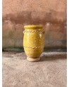 jarre céramique, jarre jaune, poterie jaune poterie marocaine