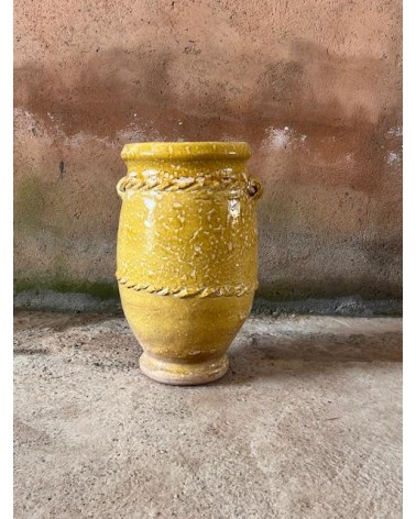 jarre céramique, jarre jaune, poterie jaune poterie marocaine