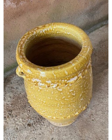 jarre céramique, jarre jaune, poterie jaune poterie marocaine