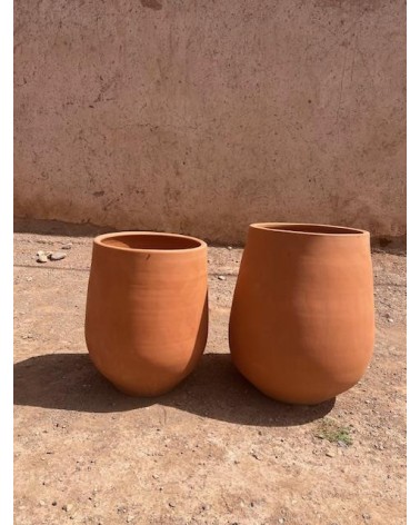 Jarre en terre cuite artisanale, poterie en terre  cuite marocaine