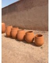 Jarre en terre cuite artisanale, poterie en terre  cuite marocaine