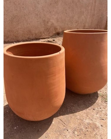 Jarre en terre cuite artisanale, poterie en terre  cuite marocaine