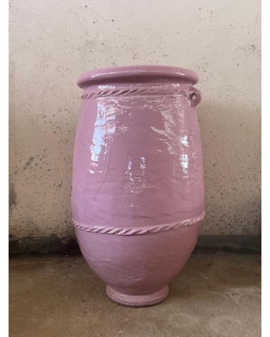 jarre céramique, jarre rose, poterie jaune poterie marocaine