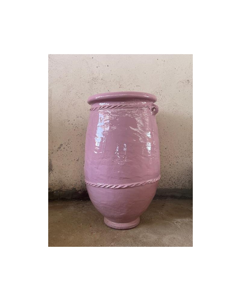 jarre céramique, jarre rose, poterie jaune poterie marocaine