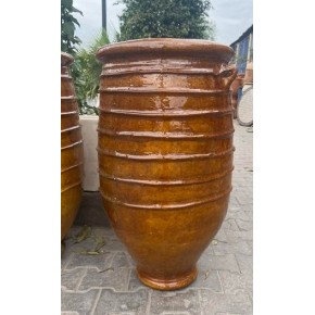 Jarre marocaine, poterie en céramique, jarre émaillée