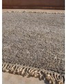 Tapis en laine beni ouarain uni dans les tons marron | Marrakech deco