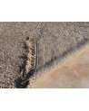 Tapis en laine beni ouarain uni dans les tons marron | Marrakech deco