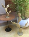Sculpture cactus en métal, figuier de barbarie | Marrakech deco
