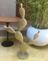 Sculpture cactus en métal, figuier de barbarie | Marrakech deco