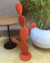 Sculpture cactus en métal peint. Artisanat Maroc | Marrakech deco