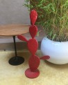 Sculpture cactus en métal peint. Artisanat Maroc | Marrakech deco