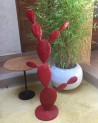Sculpture cactus en métal peint. Artisanat Maroc | Marrakech deco