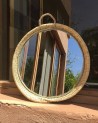 Miroir en doum « sous plat ». Artisanat Maroc | Marrakech deco
