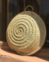 Miroir en doum « sous plat ». Artisanat Maroc | Marrakech deco