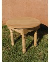 Table basse bois traditionnelle, artisanat Maroc | Marrakech deco