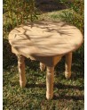 Table basse bois traditionnelle, artisanat Maroc | Marrakech deco