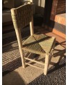 Chaise en bois et doum. Artisanat Maroc | Marrakech deco